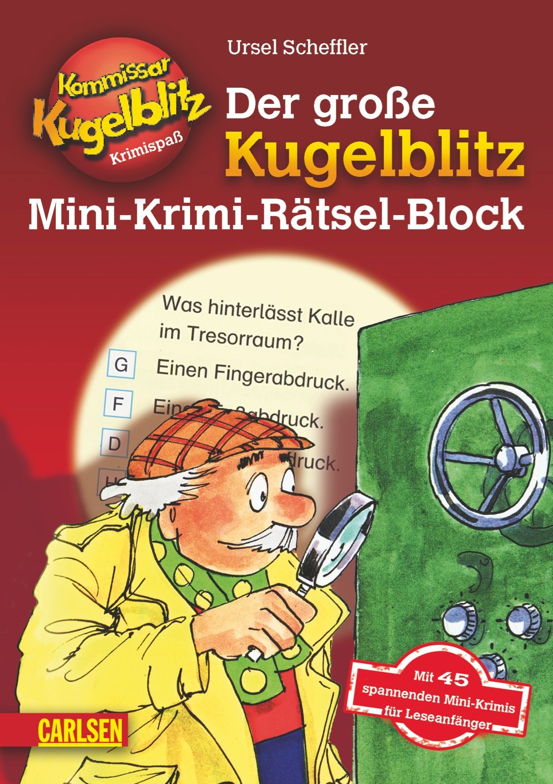 Der große Kugelblitz Mini-Krimi-Rätsel-Block 02. Rotes Cover: Mit 45 spannenden Mini-Krimis für Leseanfänger book