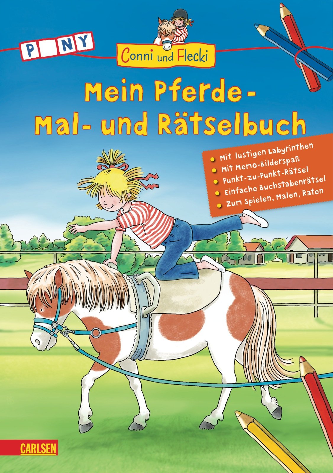 Conni und Flecki: Conni und Flecki: Mein Pferde - Mal- und Rätselbuch book