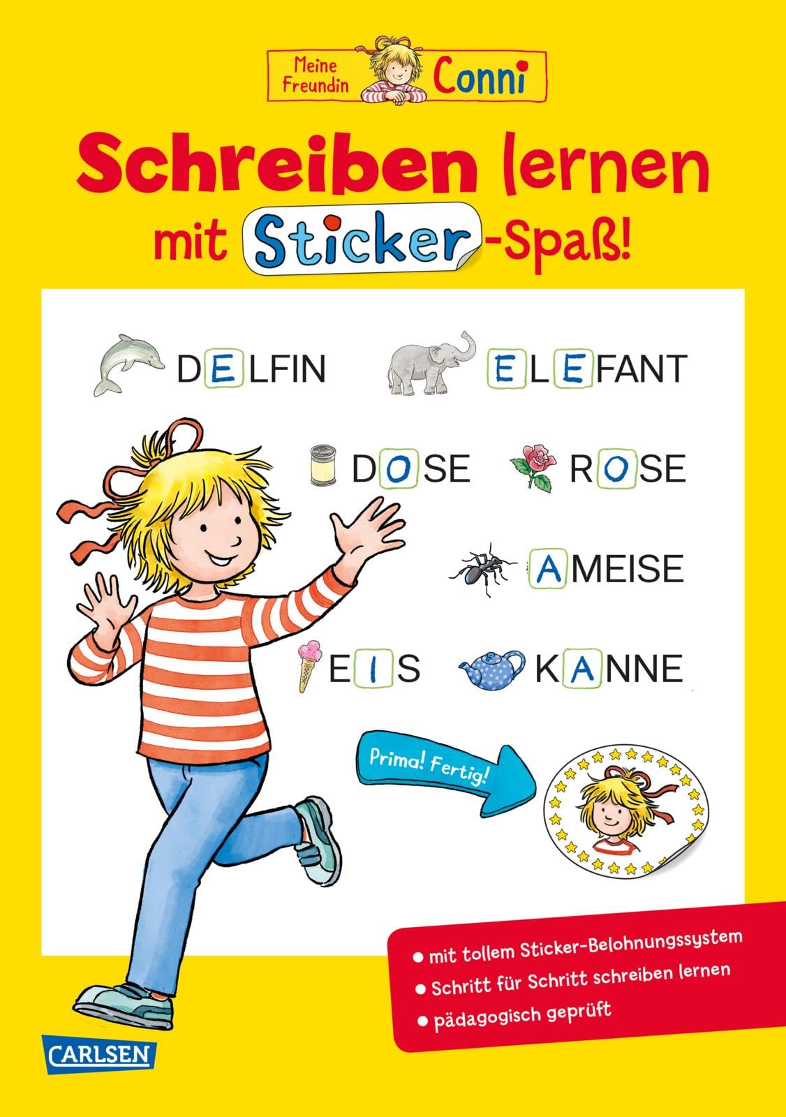 Conni Gelbe Reihe (Beschäftigungsbuch): Schreiben lernen mit Sticker-Spaß Non-fiction