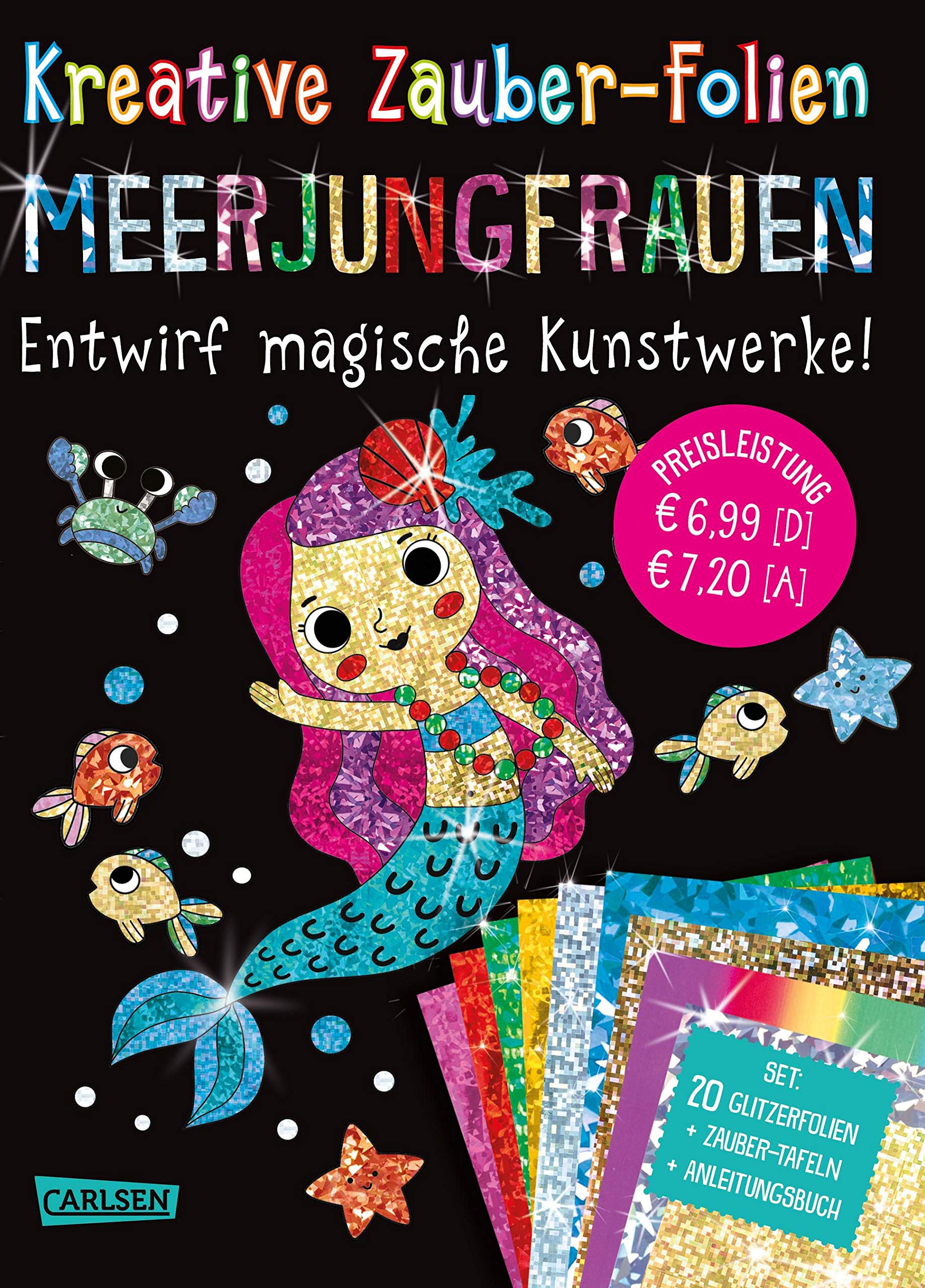 Kreative Zauber-Folien: Meerjungfrauen: Set mit 10 Zaubertafeln, 20 Folien und Anleitungsbuch: Kinderbeschäftigung ab 5 Study Guides
