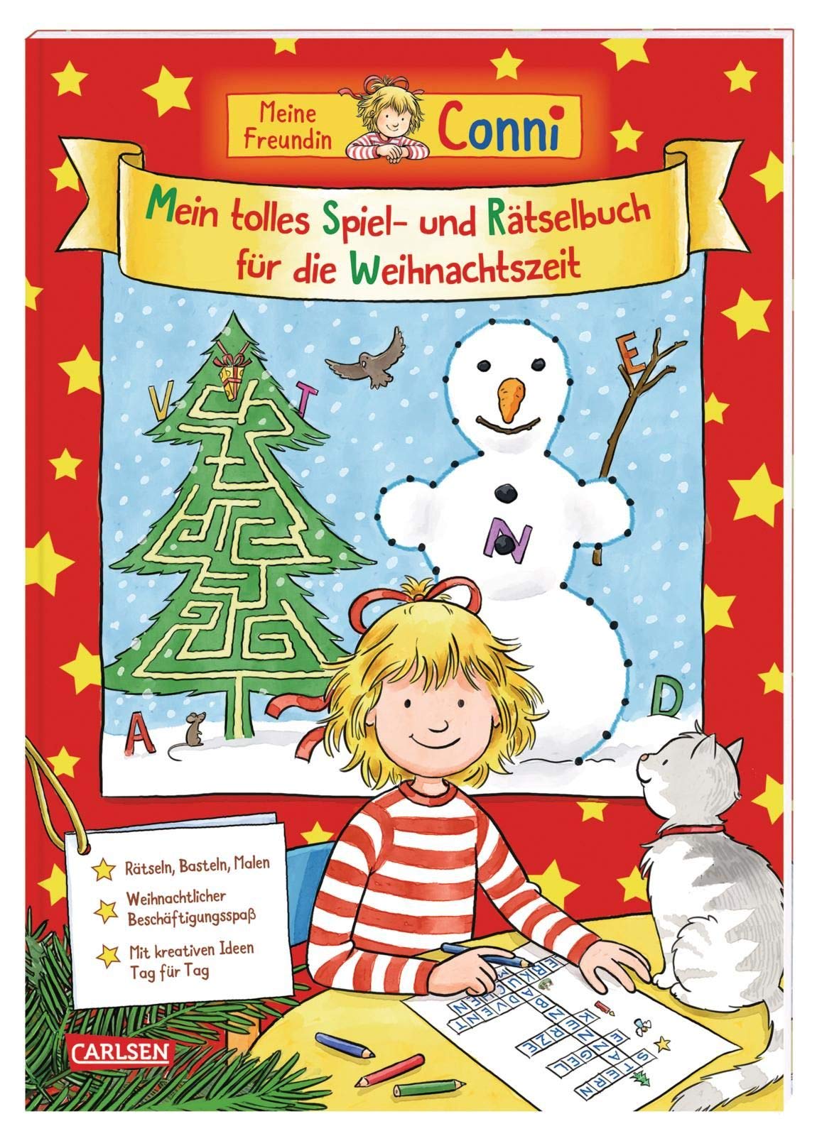 Conni Gelbe Reihe (Beschäftigungsbuch): Mein tolles Spiel- und Rätselbuch für die Weihnachtszeit Tiptoi & Games