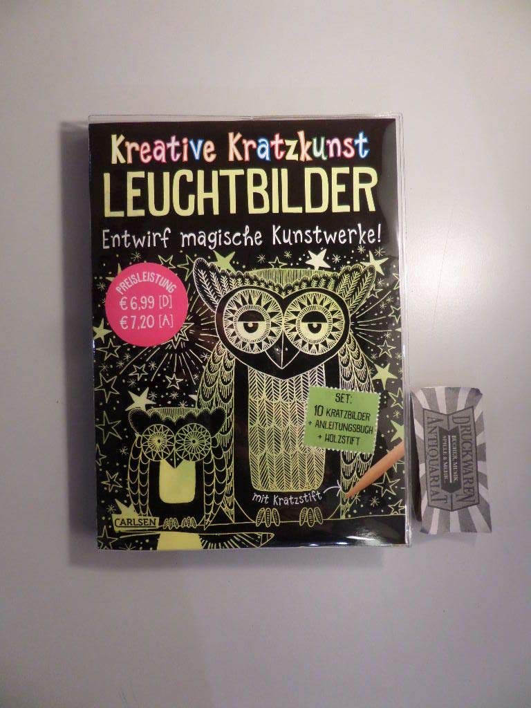 Kreative Kratzkunst: Leuchtbilder: Set mit 10 Kratzbildern, Anleitungsbuch und Holzstift Novels & Short Stories