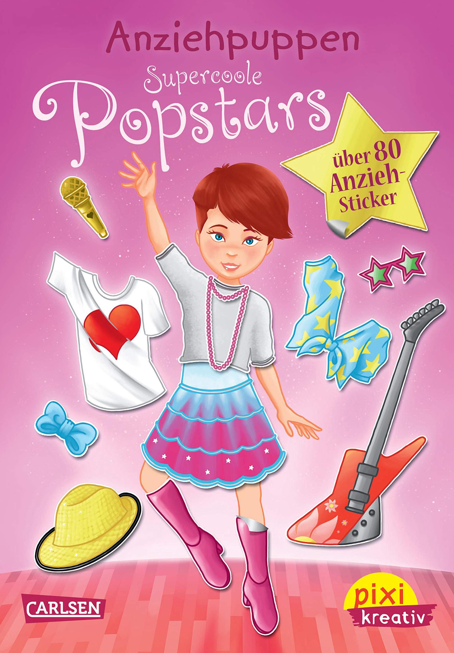 Pixi kreativ 39: Supercoole Popstars: Über 80 Anzieh-Sticker Tiptoi & Games