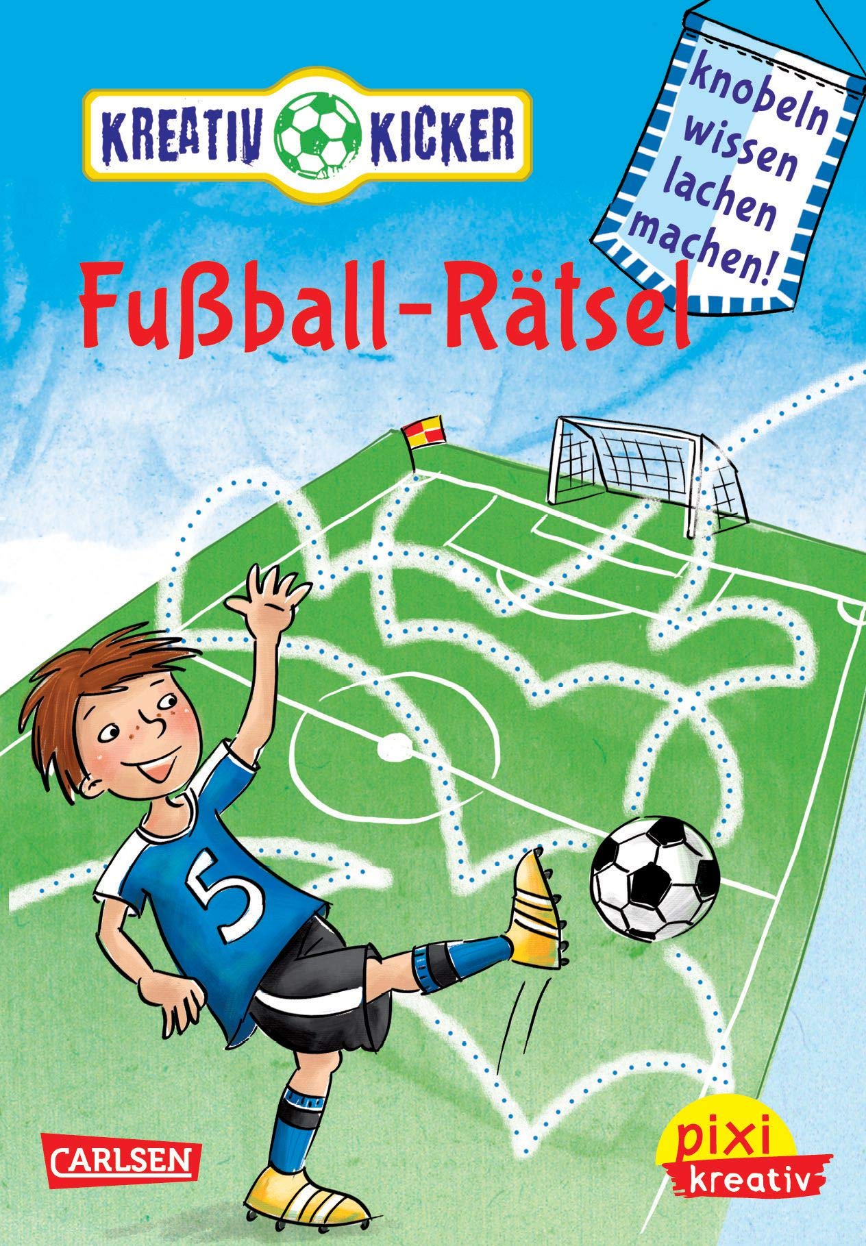 Pixi kreativ 50: Kreativ-Kicker: Fußball-Rätsel Knobel, wissen, lachen, machen! Pixi kreativ Ill. v. Reimers, Silke Deutsch Keine Altersbeschränkung book