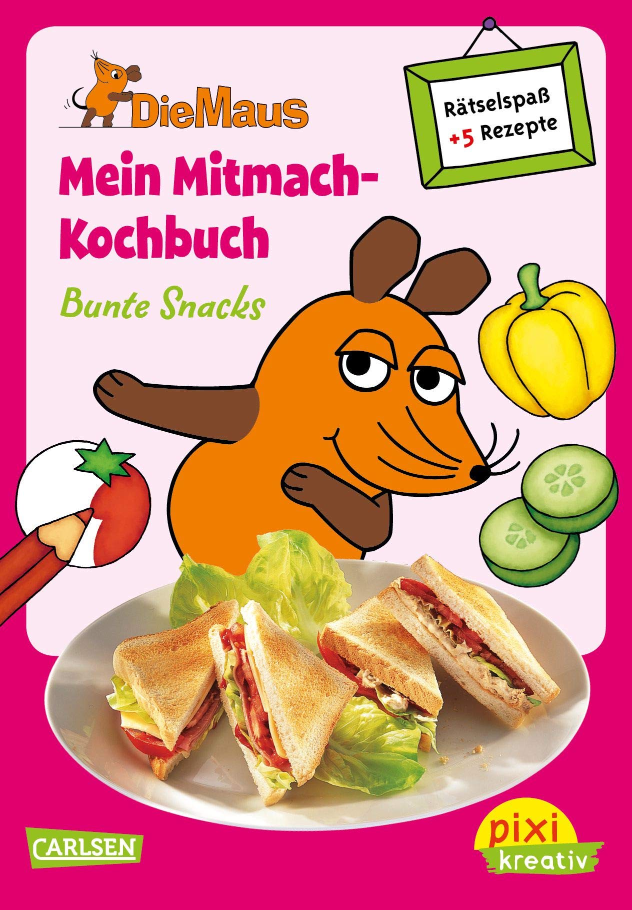 Pixi kreativ 64: Die Maus: Mein Mitmach-Kochbuch: Bunte Snacks: Kochen, Backen und Rätseln für Kinder Novels & Short Stories