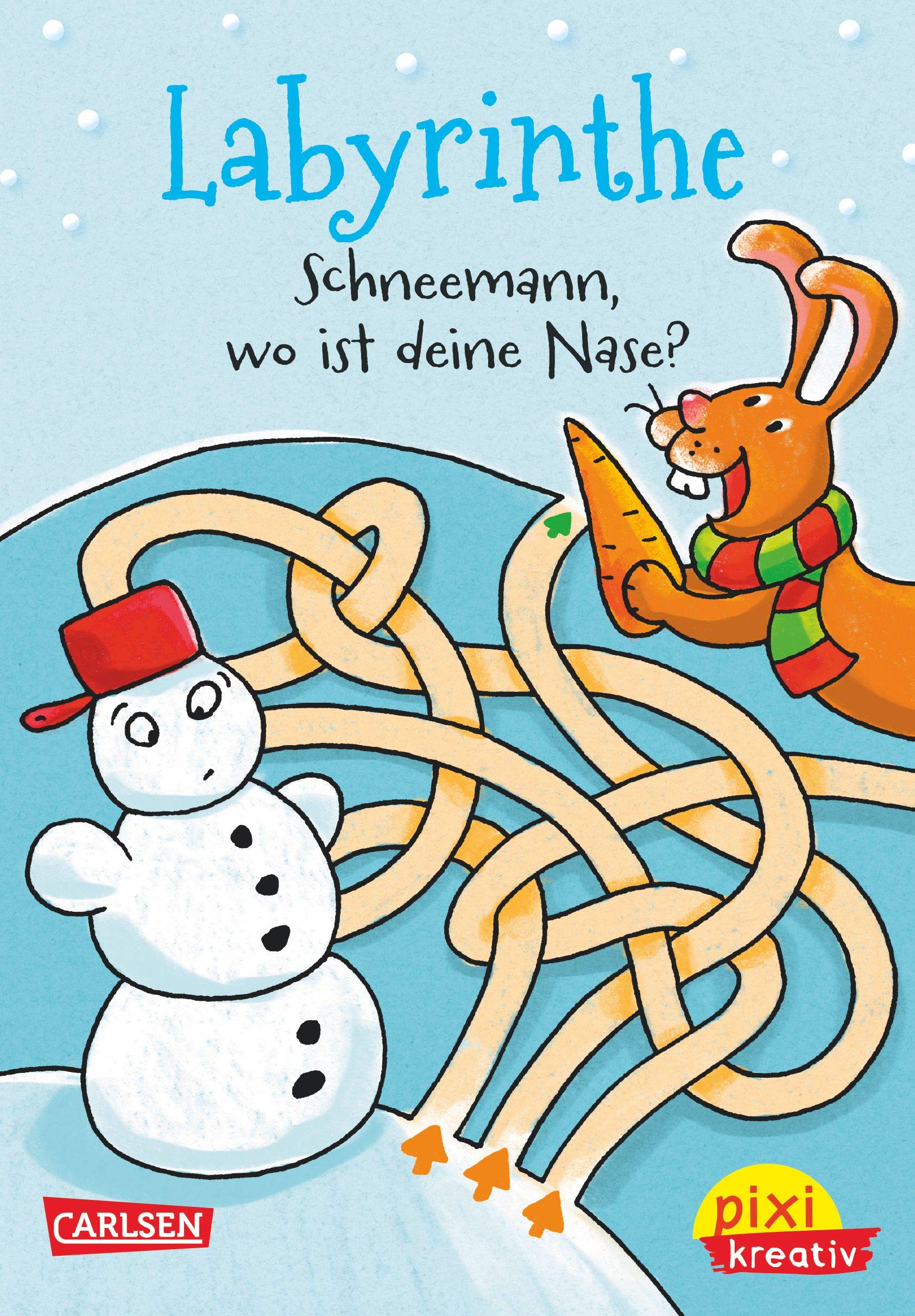Pixi kreativ 68: Labyrinthe: Schneemann, wo ist deine Nase?: Lustiger Weihnachts-Rätselblock (68) Novels & Short Stories