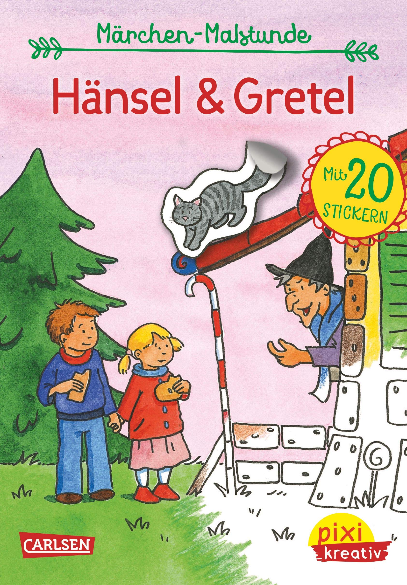 Pixi kreativ 71: Meine Märchen-Malstunde: Hänsel und Gretel: Malbuch mit Stickerbogen Novels & Short Stories