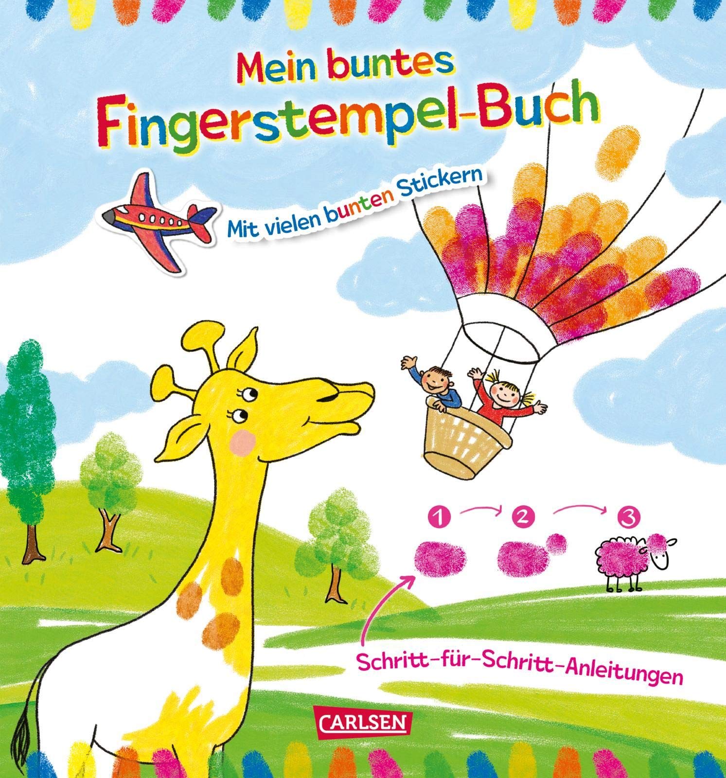 Mein buntes Fingerstempel-Malbuch Hobbies & Crafts