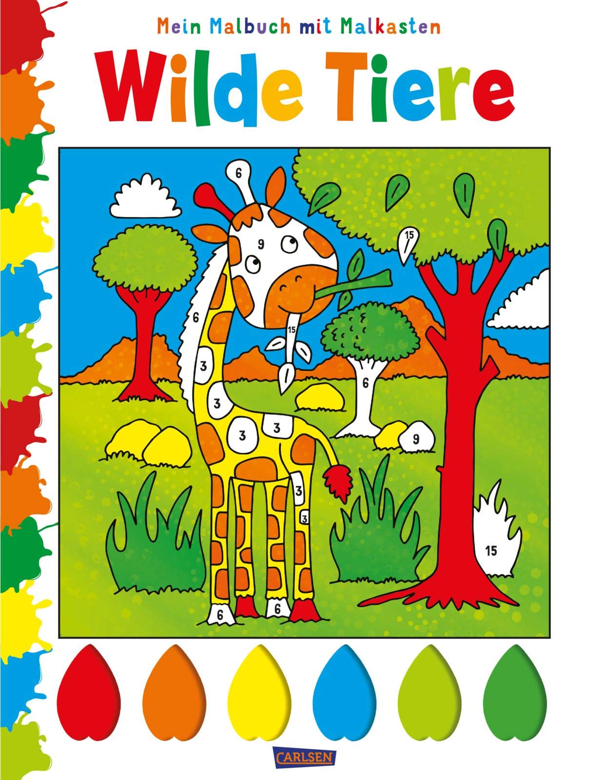 Mein Malbuch mit Malkasten: Wilde Tiere Non-fiction
