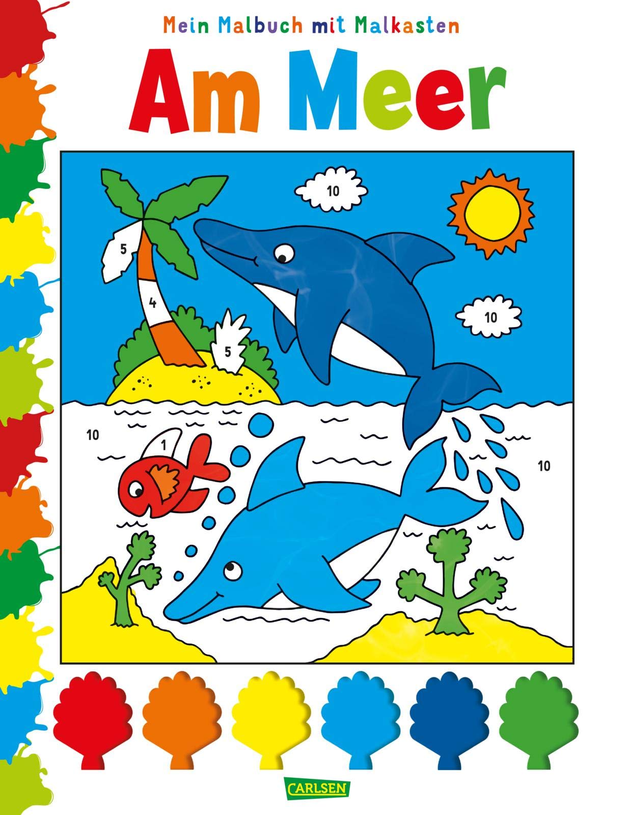 Mein Malbuch mit Malkasten: Am Meer: Mit bunter Wasserfarben-Palette Non-fiction