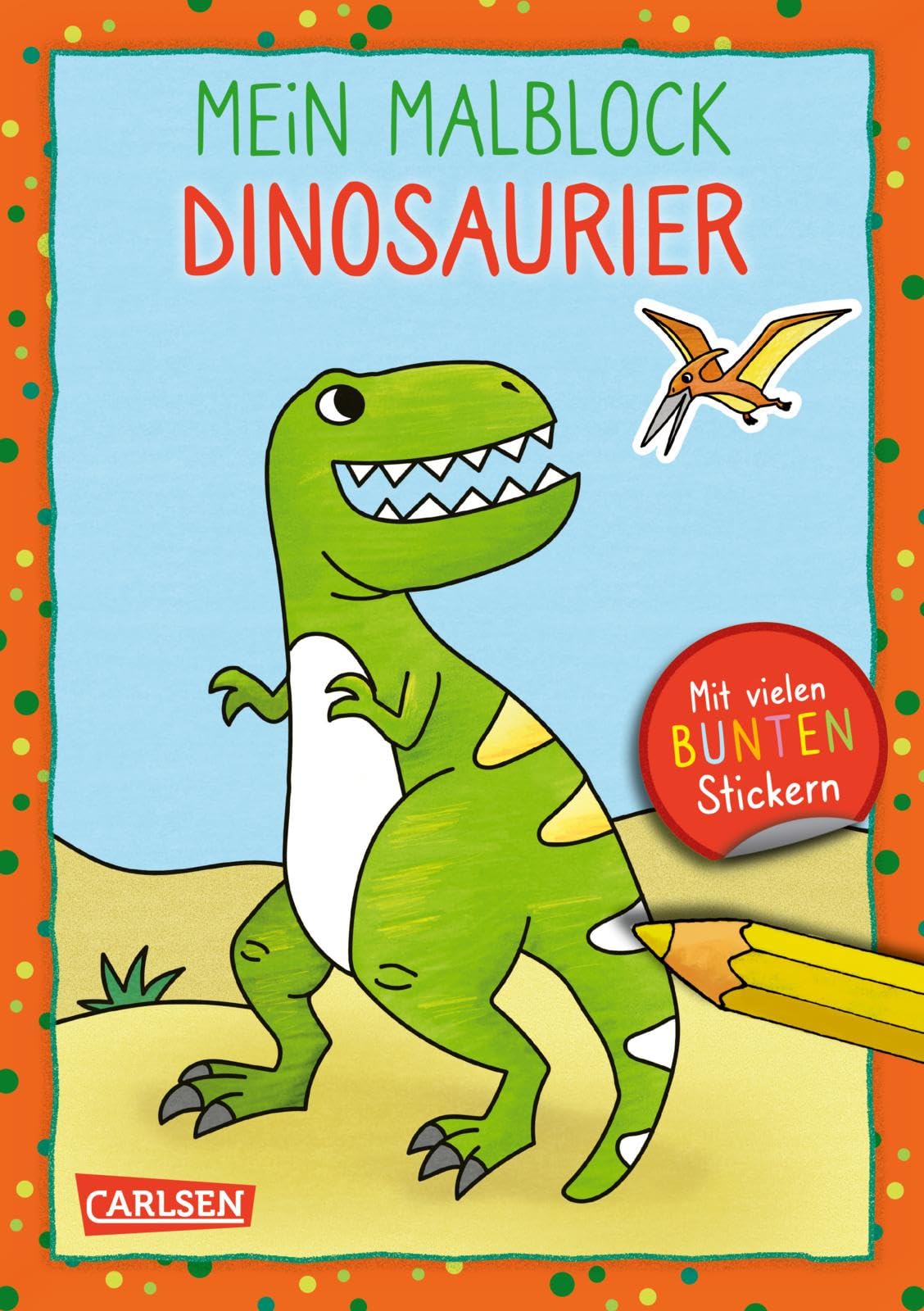 Mein Malblock: Dinosaurier Garden & Plants