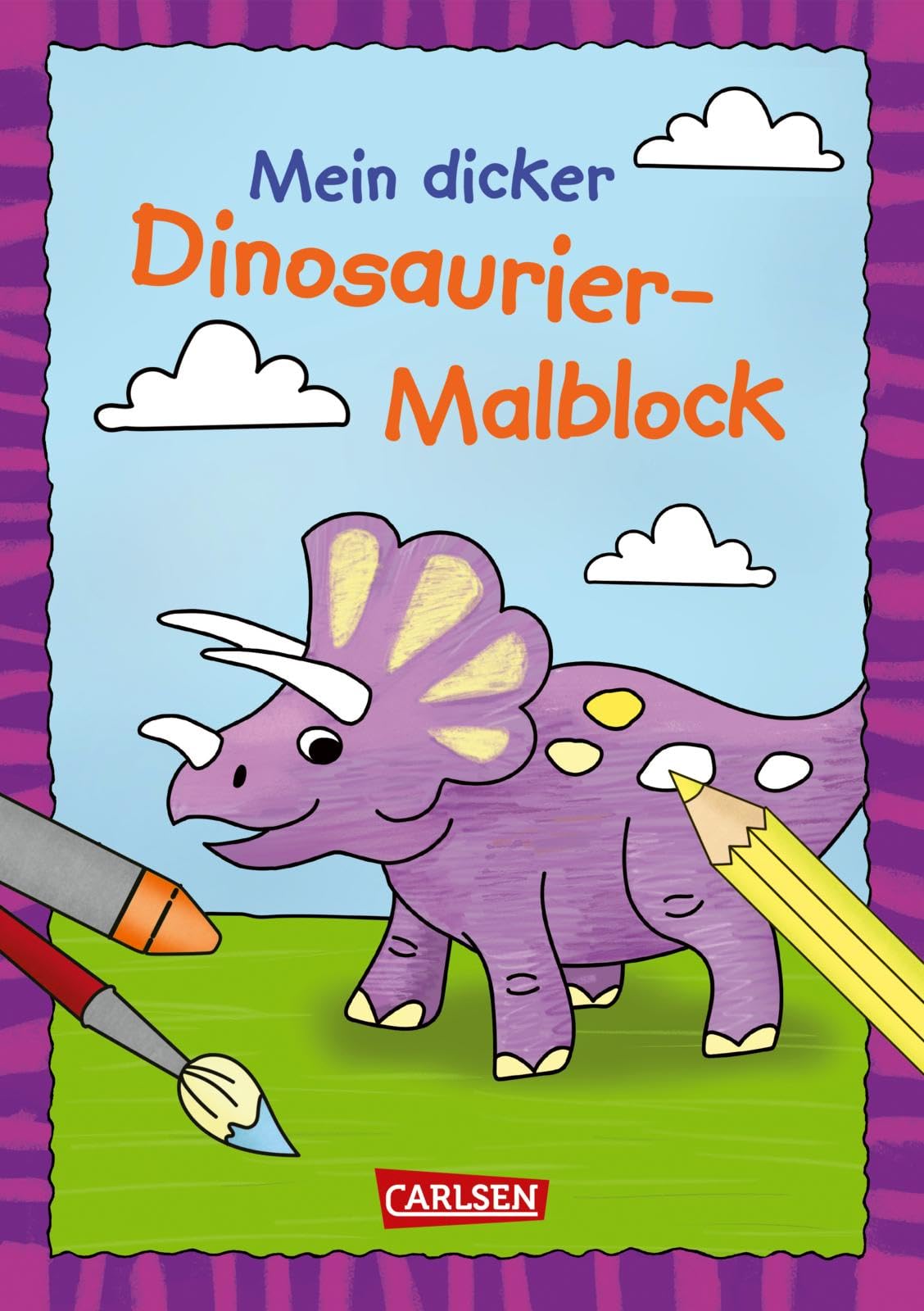 Mein dicker Dinosaurier-Malblock: Mit tollen Extras: Mandalas, Malen-nach-Zahlen, Türschild, Geburtstagskarten | Für Kinder ab 4 Jahren Non-fiction