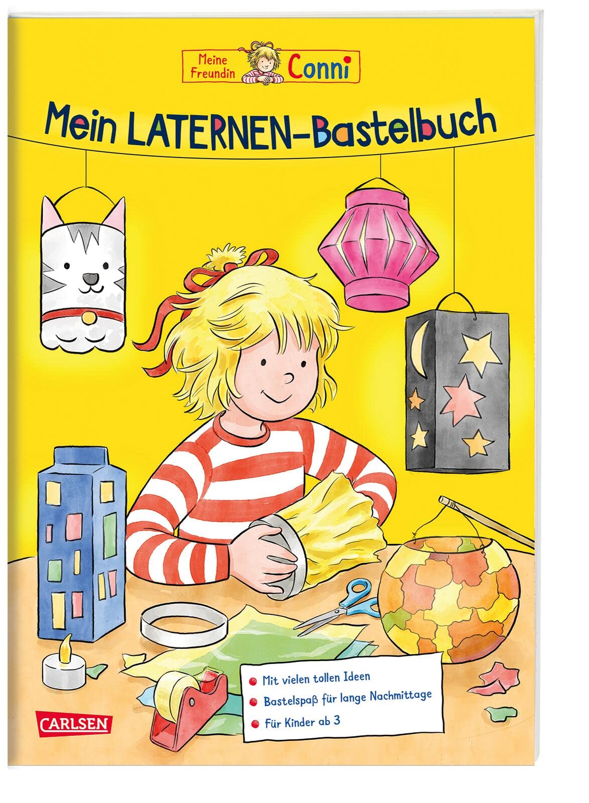 Conni Gelbe Reihe (Beschäftigungsbuch): Mein Laternen-Bastelbuch: Tolle Ideen zum Gestalten schöner Laternen für alle Kinder ab 5 Jahren Non-fiction
