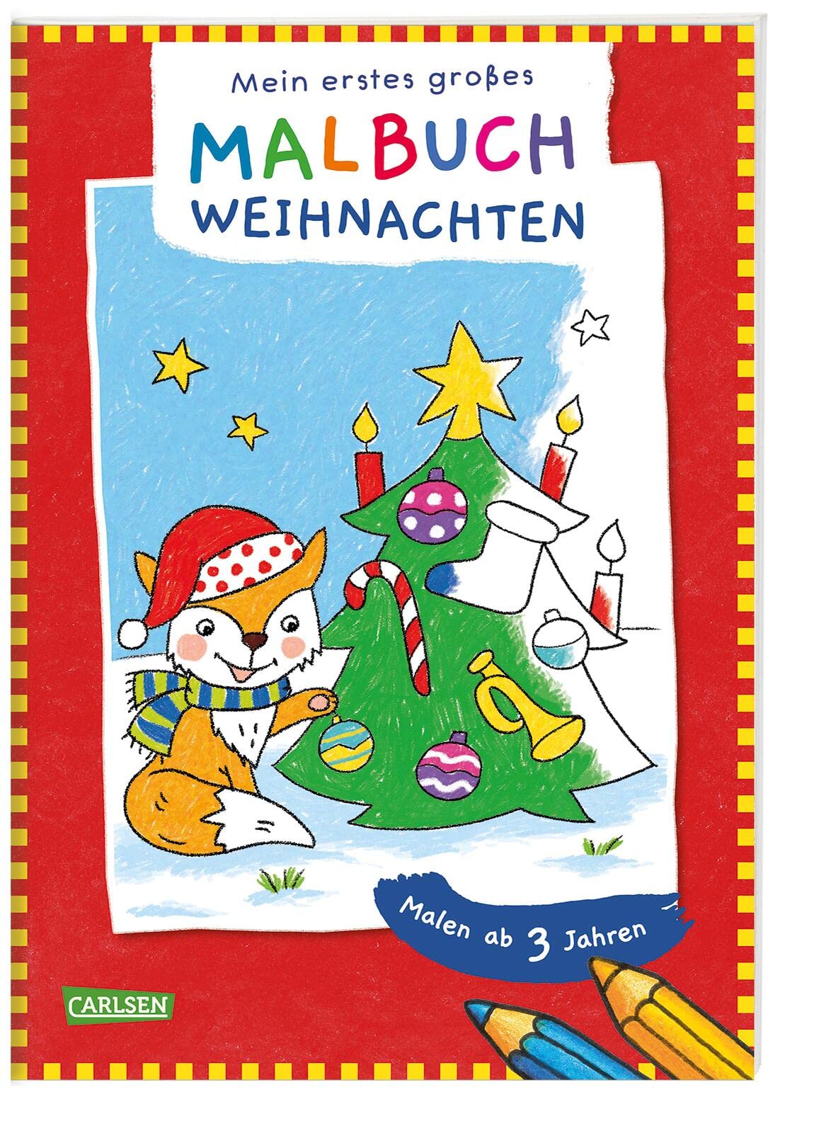 Ausmalbilder für Kita-Kinder: Mein erstes großes Malbuch: Weihnachten Lifestyle