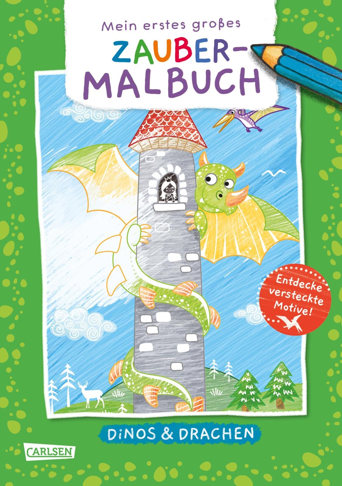 Ausmalbilder für Kita-Kinder: Mein erstes großes Zauber-Malbuch: Dinos & Drachen book