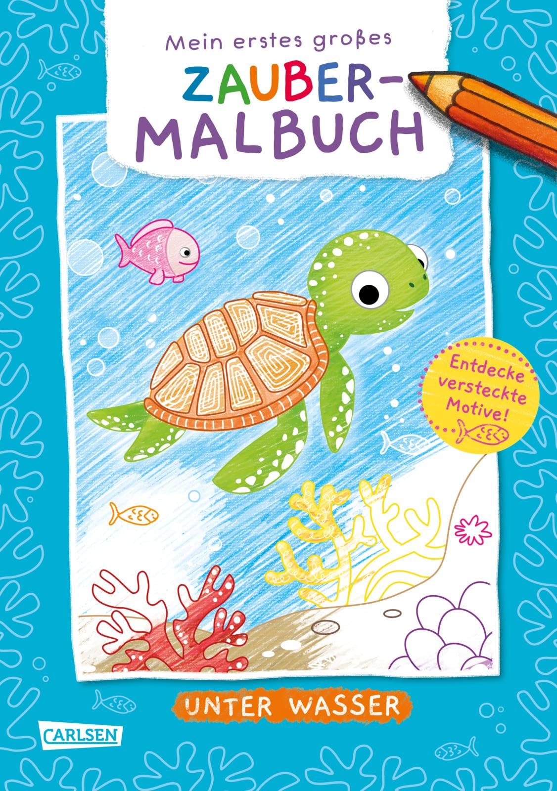 Ausmalbilder für Kita-Kinder: Mein erstes großes Zauber-Malbuch: Unter Wasser Non-fiction