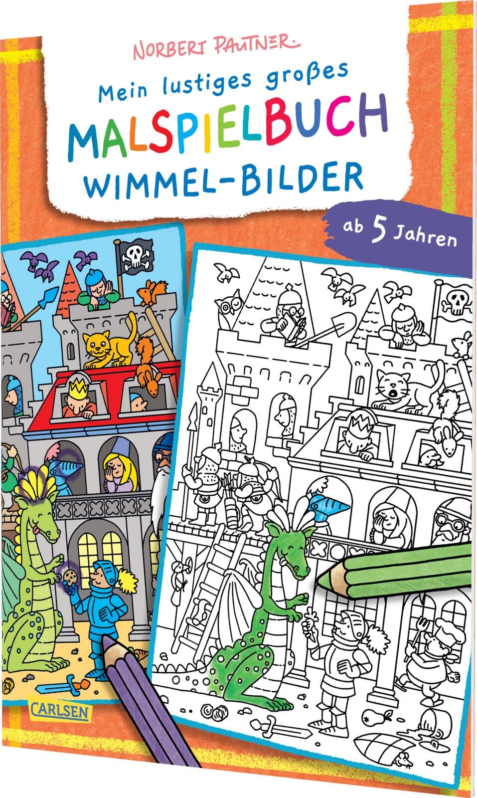 Mein lustiges großes Malspielbuch: Wimmel-Bilder (ab 5 Jahren) Non-fiction