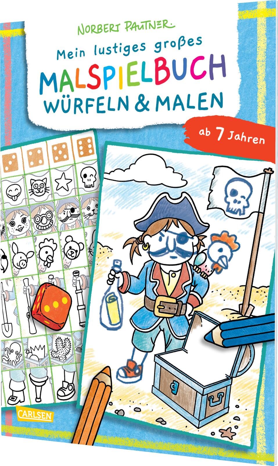 Mein lustiges großes Malspielbuch: Würfeln & Malen (ab 7 Jahren) Non-fiction