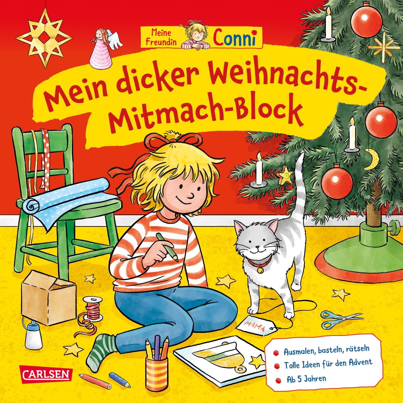 Conni Gelbe Reihe (Beschäftigungsbuch): Mein dicker Weihnachts-Mitmach-Block Non-fiction