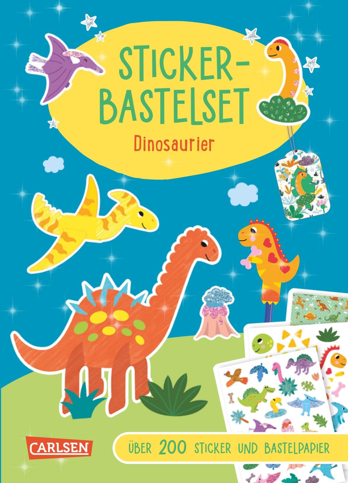 Bastelset für Kinder: Sticker-Bastelset: Dinosaurier Non-fiction