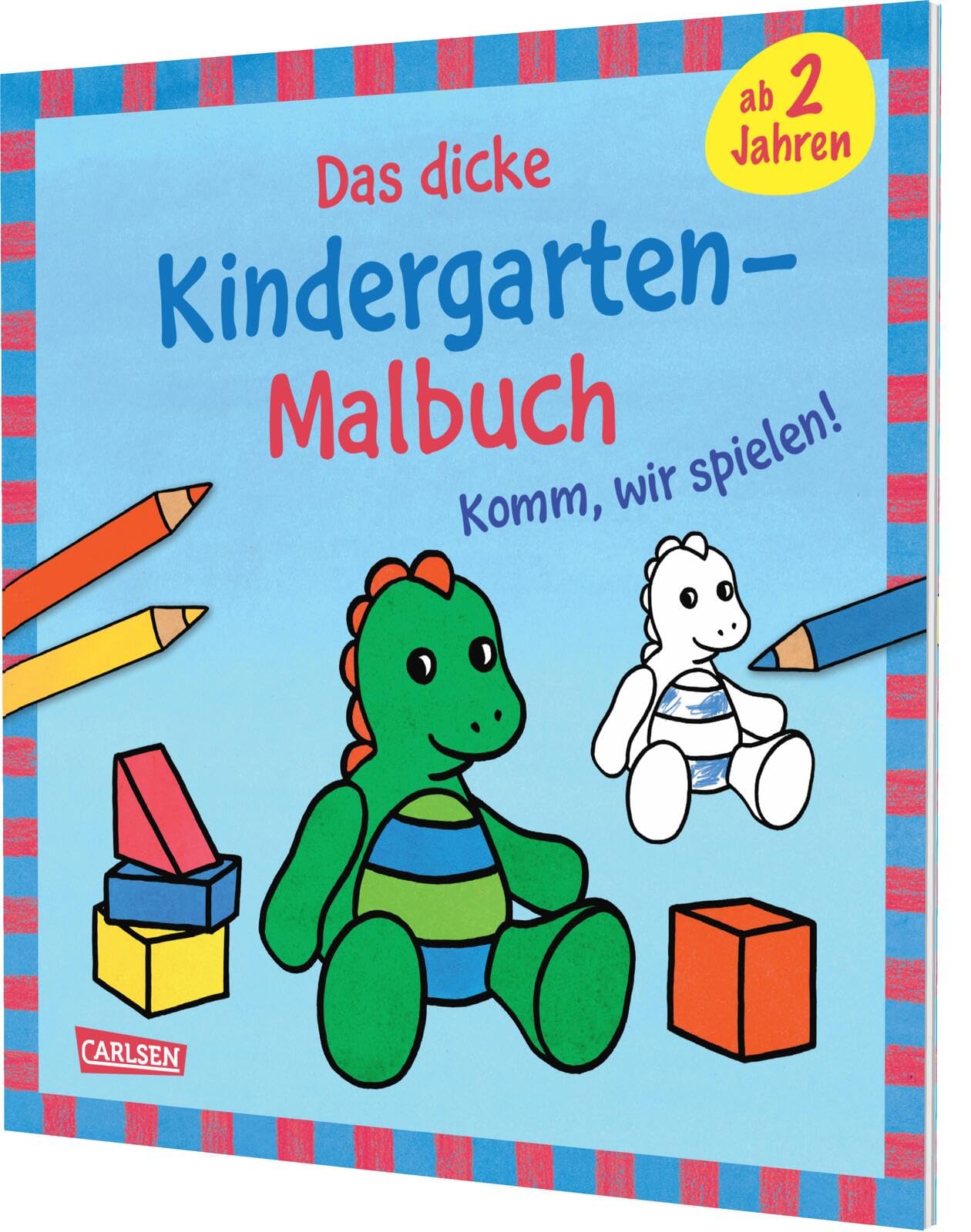 Ausmalbilder für Kita-Kinder: Das dicke Kindergarten-Malbuch: Komm, wir spielen! Leisure & Fun