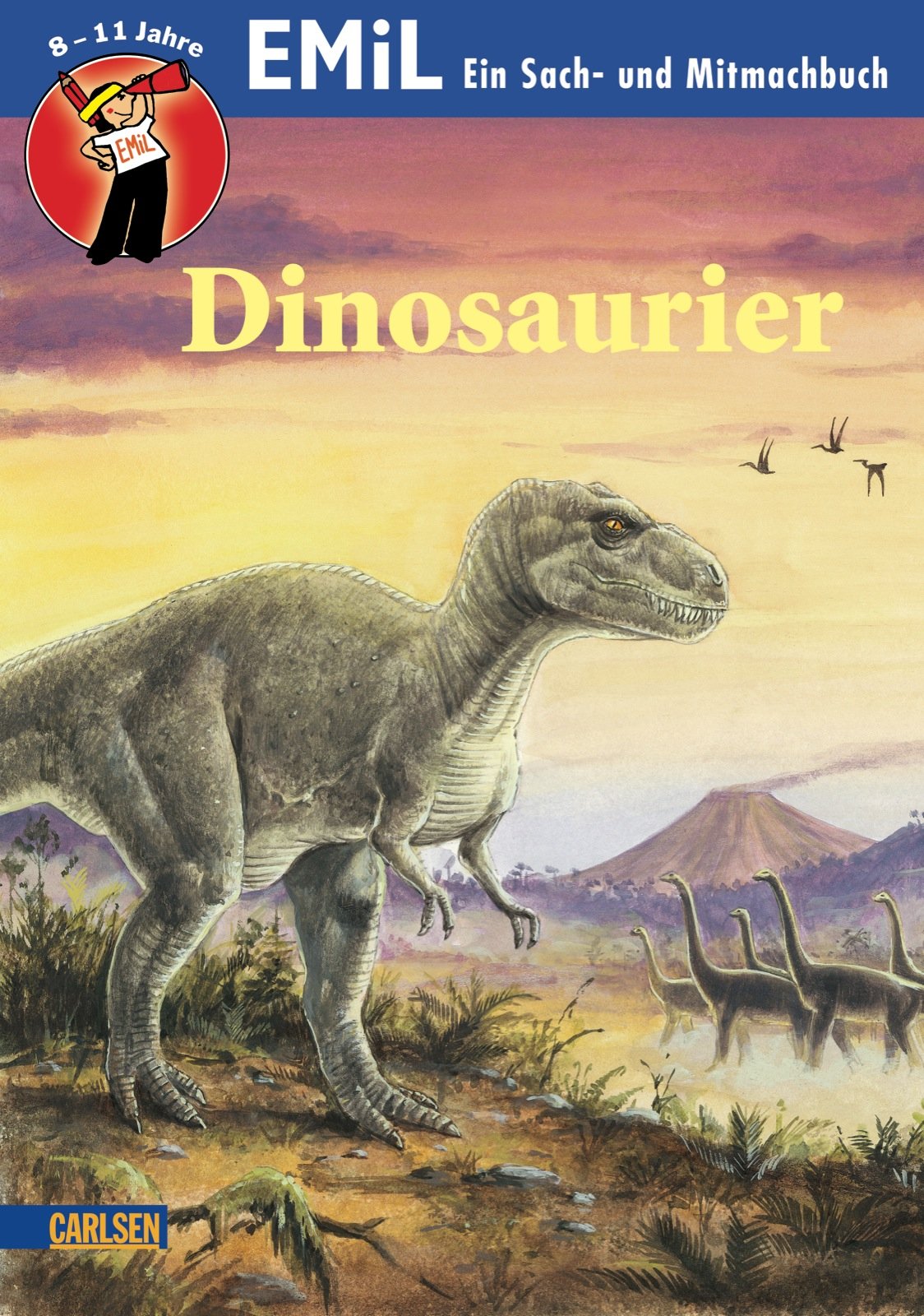 Sach- und Mitmachbuch: Dinosaurier: Pflanzenfresser und Fleischfresser, Leben im Erdmittelalter, Neuere Funde und Erkenntnisse. Rätsel, Labyrinthe, Denkaufgaben Non-fiction