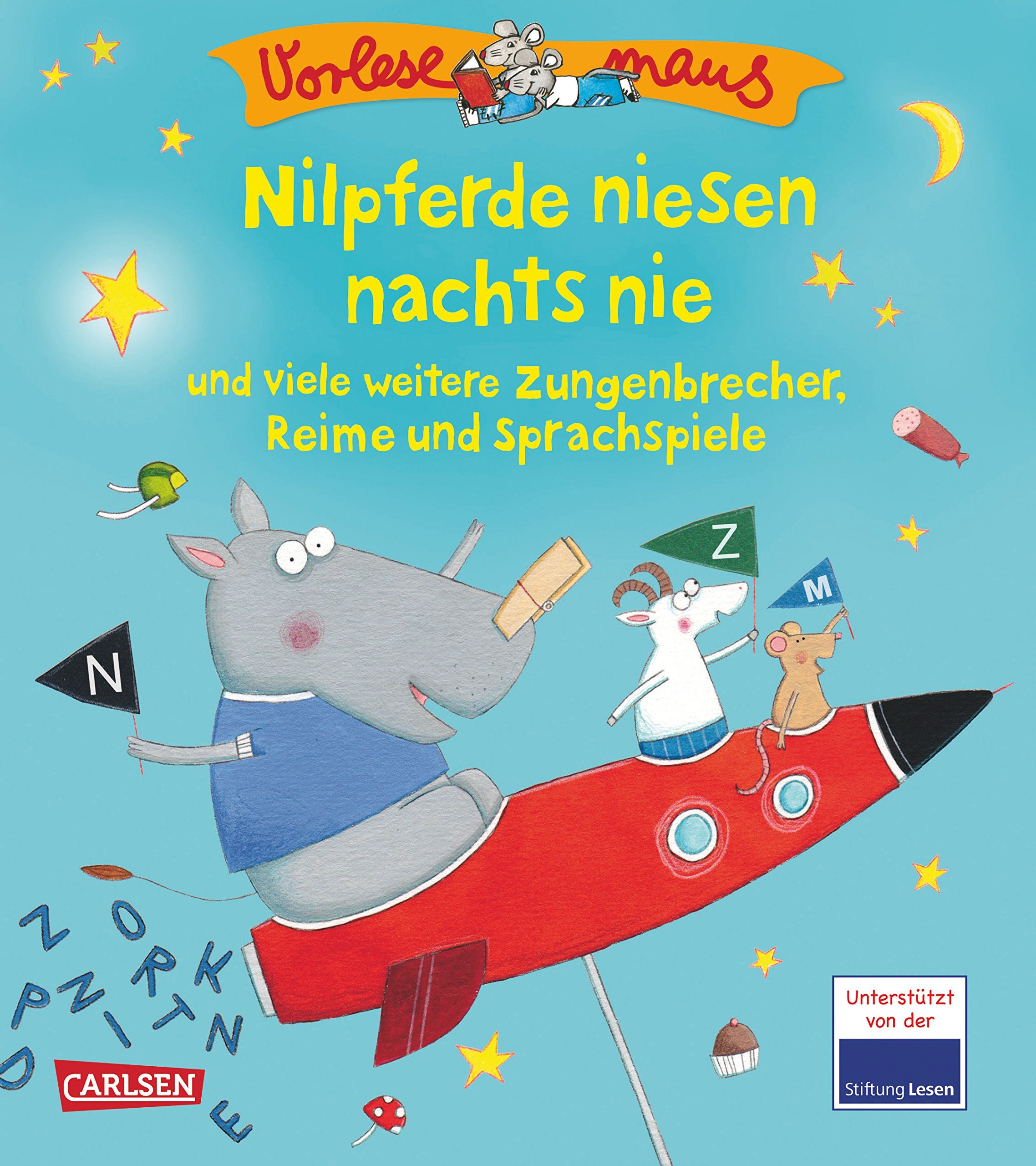 VORLESEMAUS 16: Nilpferde niesen nachts nie: und viele weitere Zungenbrecher, Reime und Sprachspiele Non-fiction