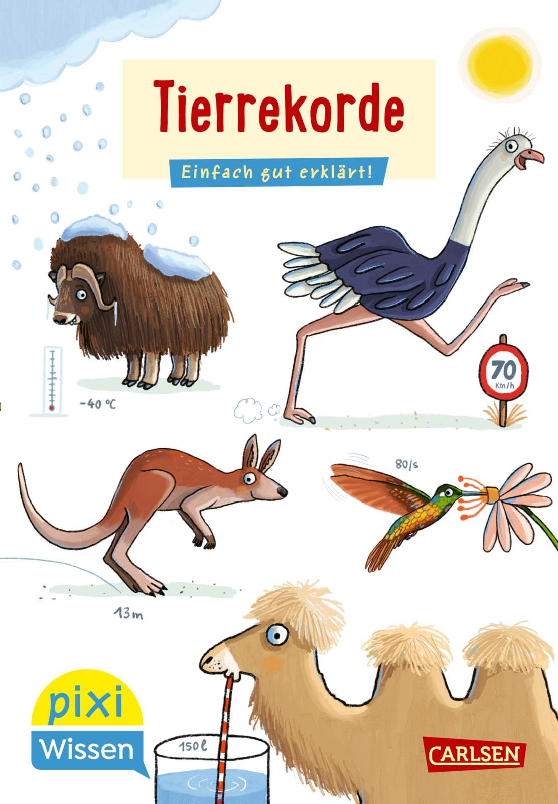 Pixi Wissen 116: Tierrekorde: Einfach gut erklärt! | Allgemeinwissen für Grundschulkinder (116) Children's books
