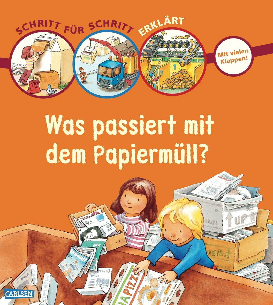 Schritt für Schritt erklärt: Was passiert mit dem Papiermüll?: Mit vielen Klappen! Non-fiction