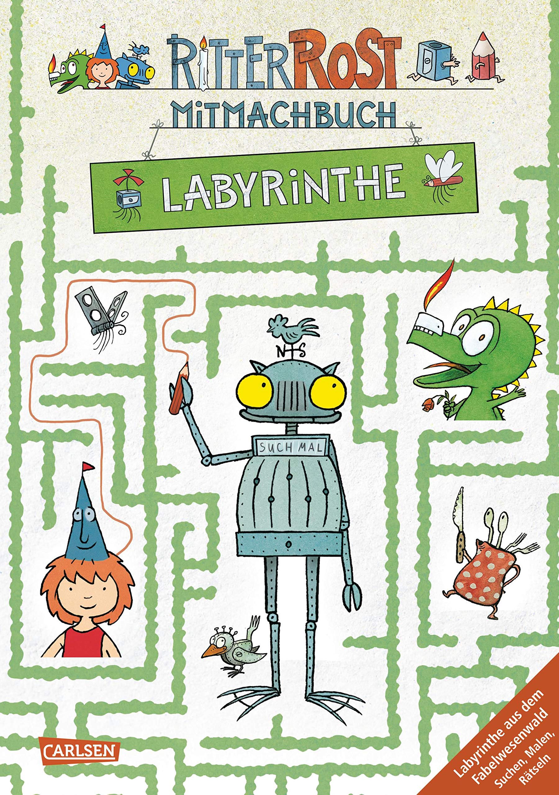 Ritter Rost: Labyrinthe: Labyrinthe aus dem Fabelwesenwald. Suchen, Malen, Rätseln Non-fiction