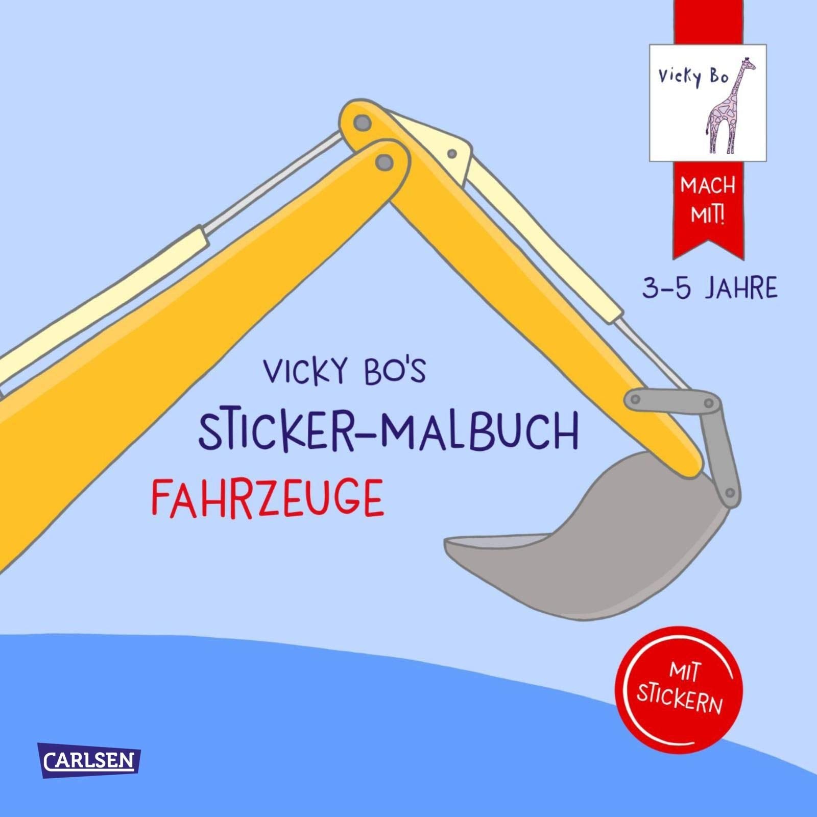 Vicky Bo's Sticker-Malbuch Fahrzeuge: Erstes Malen, Zeichnen und Kritzeln mit Stickern Non-fiction