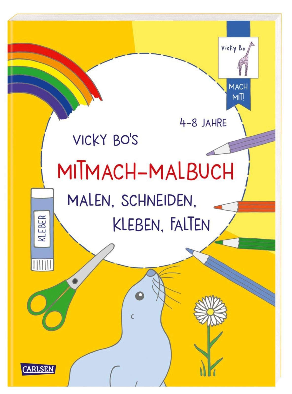 Vicky Bo's Mitmach-Malbuch Malen, Schneiden, Kleben, Falten book