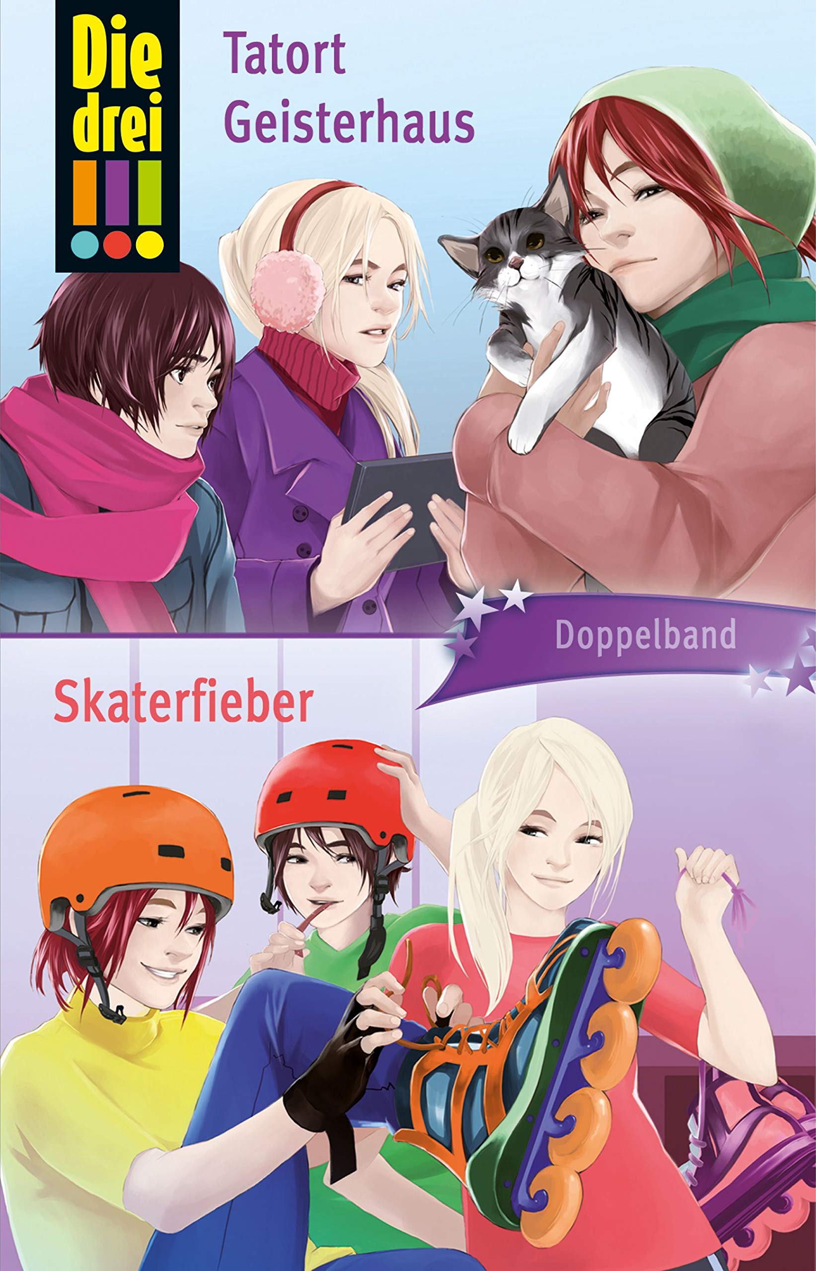 Die drei !!!: Tatort Geisterhaus / Skaterfieber (Doppelband) (drei Ausrufezeichen) Novels & Short Stories