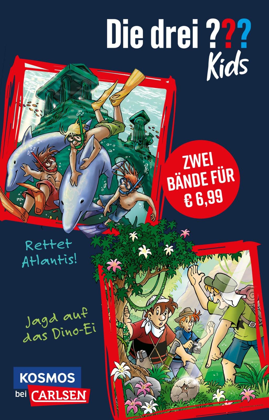 Die drei ??? Kids: Doppelband - Enthält die Bände: Rettet Atlantis! / Jagd auf das Dino-Ei Novels & Short Stories
