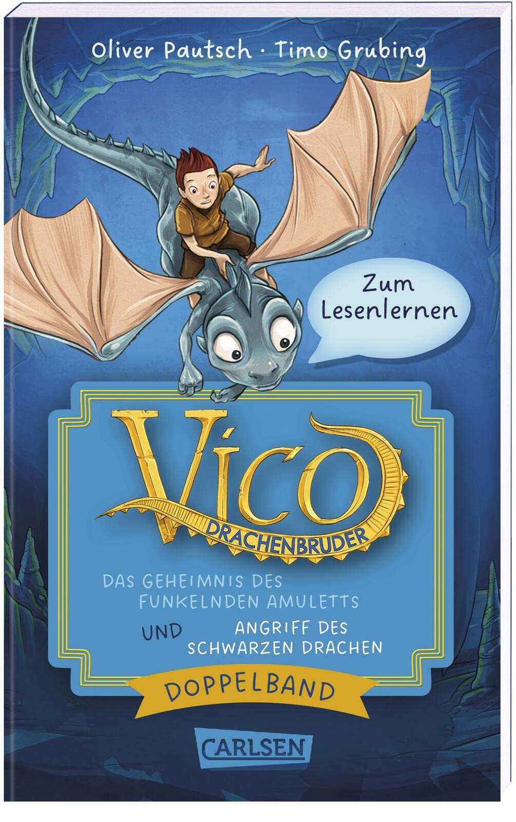 Vico Drachenbruder Doppelband - Enthält die Bände: Das Geheimnis des funkelnden Amuletts (Band 1) / Angriff des schwarzen Drachen (Band 2) Novels & Short Stories