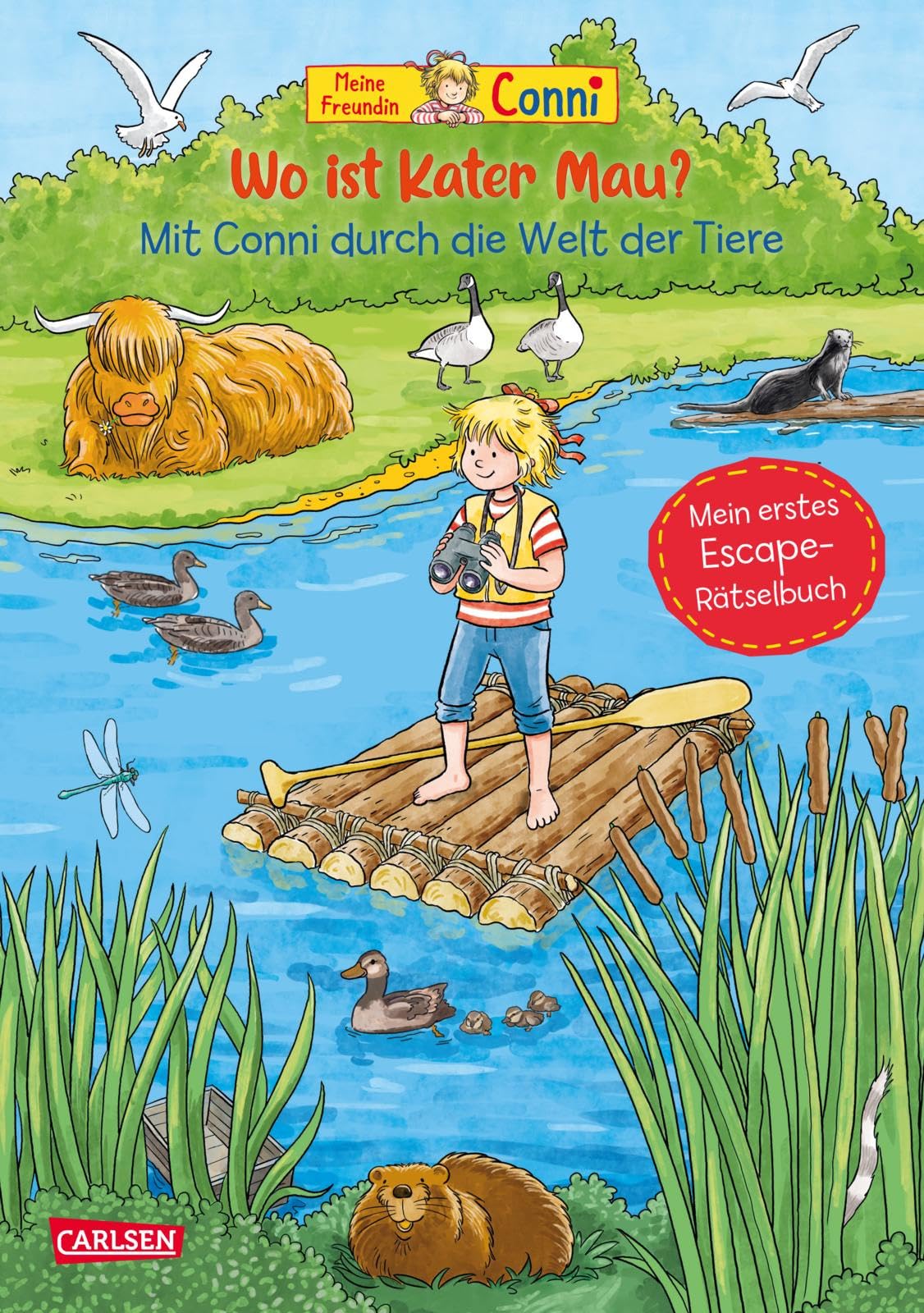 Conni Gelbe Reihe (Beschäftigungsbuch): Wo ist Kater Mau?: Mit Conni durch die Welt der Tiere | Mein erstes Escape-Rätsel-Buch Leisure, Home & Garden