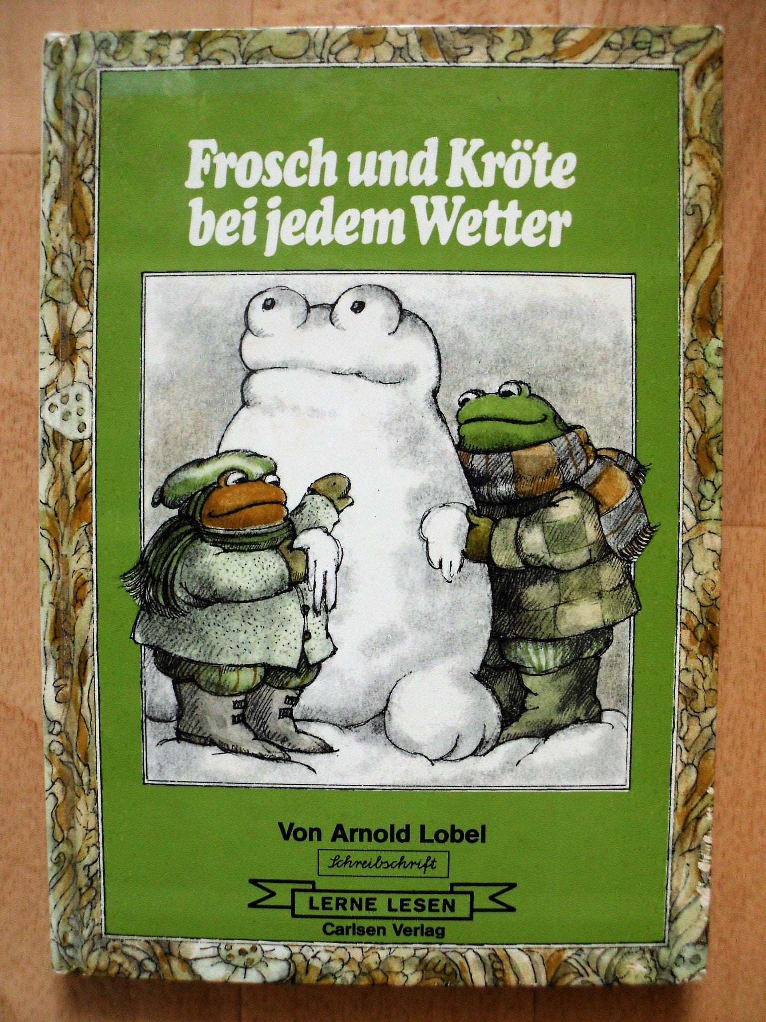 Frosch und Kröte bei jedem Wetter. Schreibschrift Books