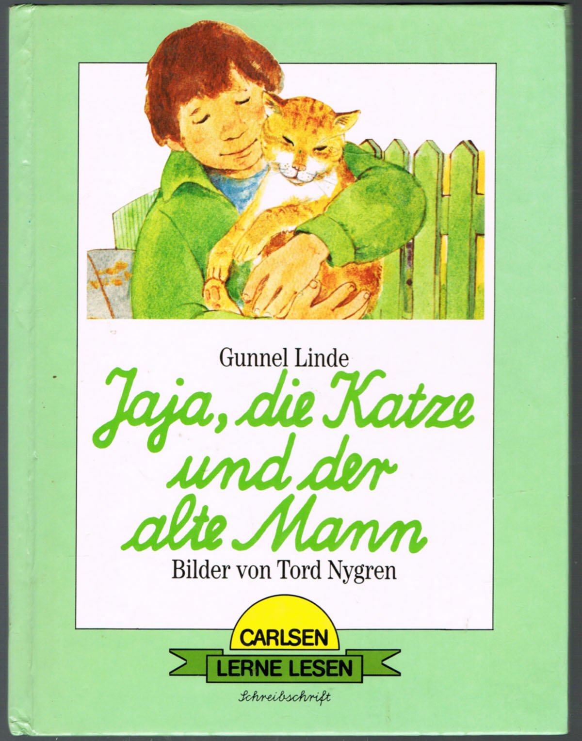 Jaja, die Katze und der alte Mann. Schreibschrift Books
