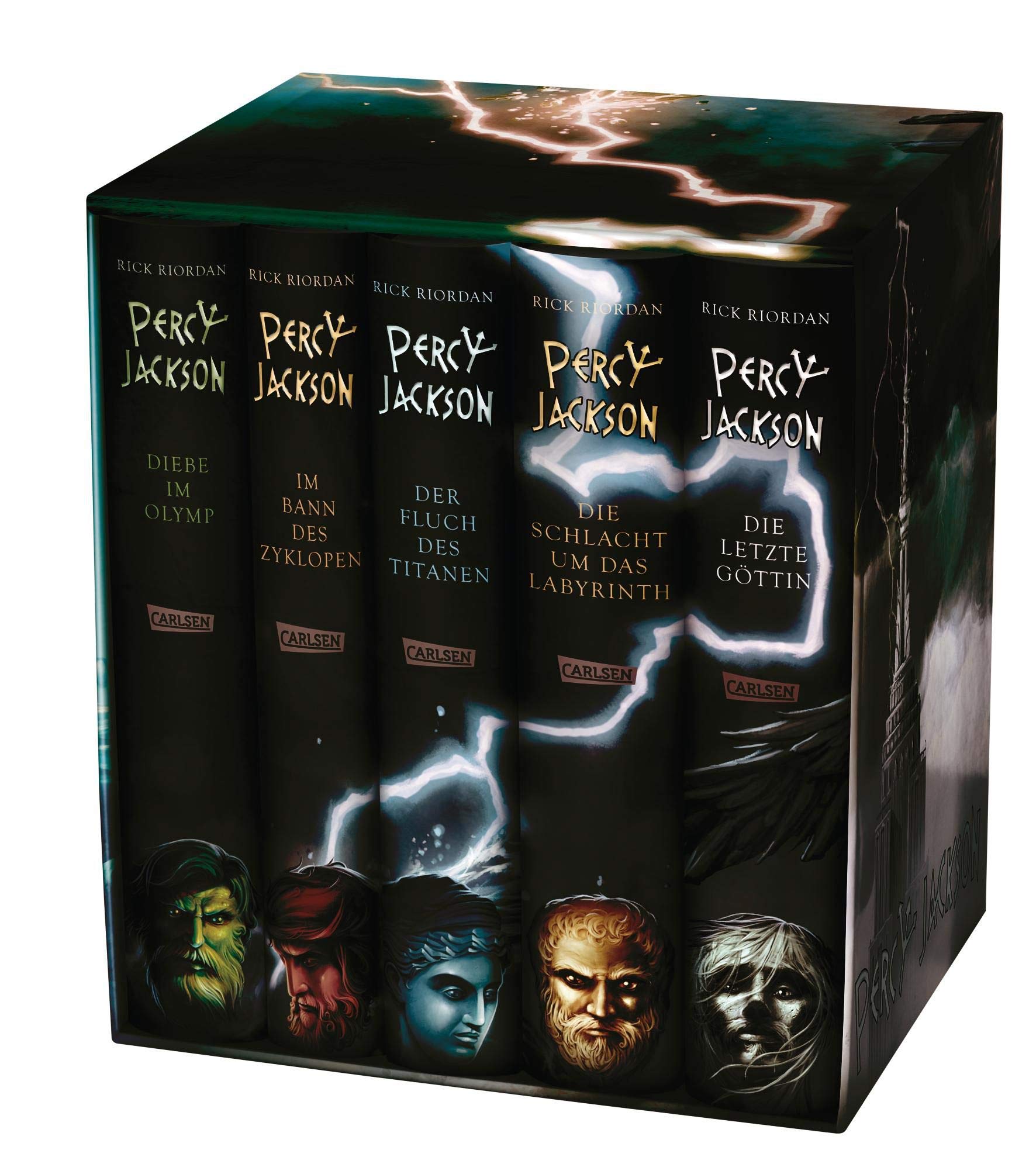 Percy Jackson: Percy-Jackson-Schuber 5 Bände - inkl. E-Book Kane-Chroniken Bd. 1 Fiction