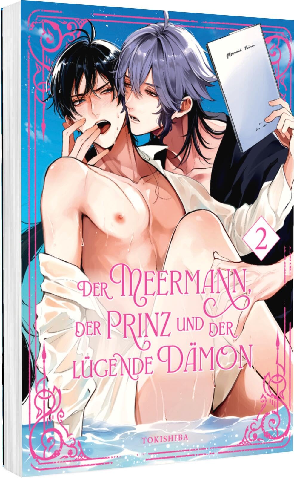 Der Meermann, der Prinz und der lügende Dämon 2: Mythischer Fantasy Yaoi Manga ab 18 über Leidenschaft und Rivalität unter Wasser LGBTQ+