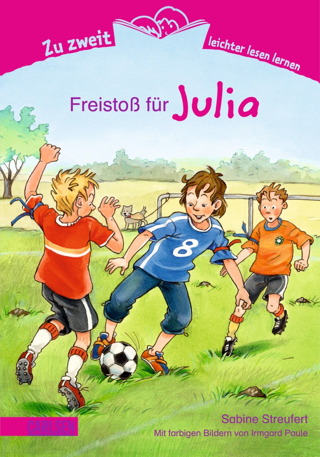 Zu zweit leichter lesen lernen, Band 6: Freistoß für Julia: Mit großer Bildergeschichte zum Nacherzählen Novels & Short Stories