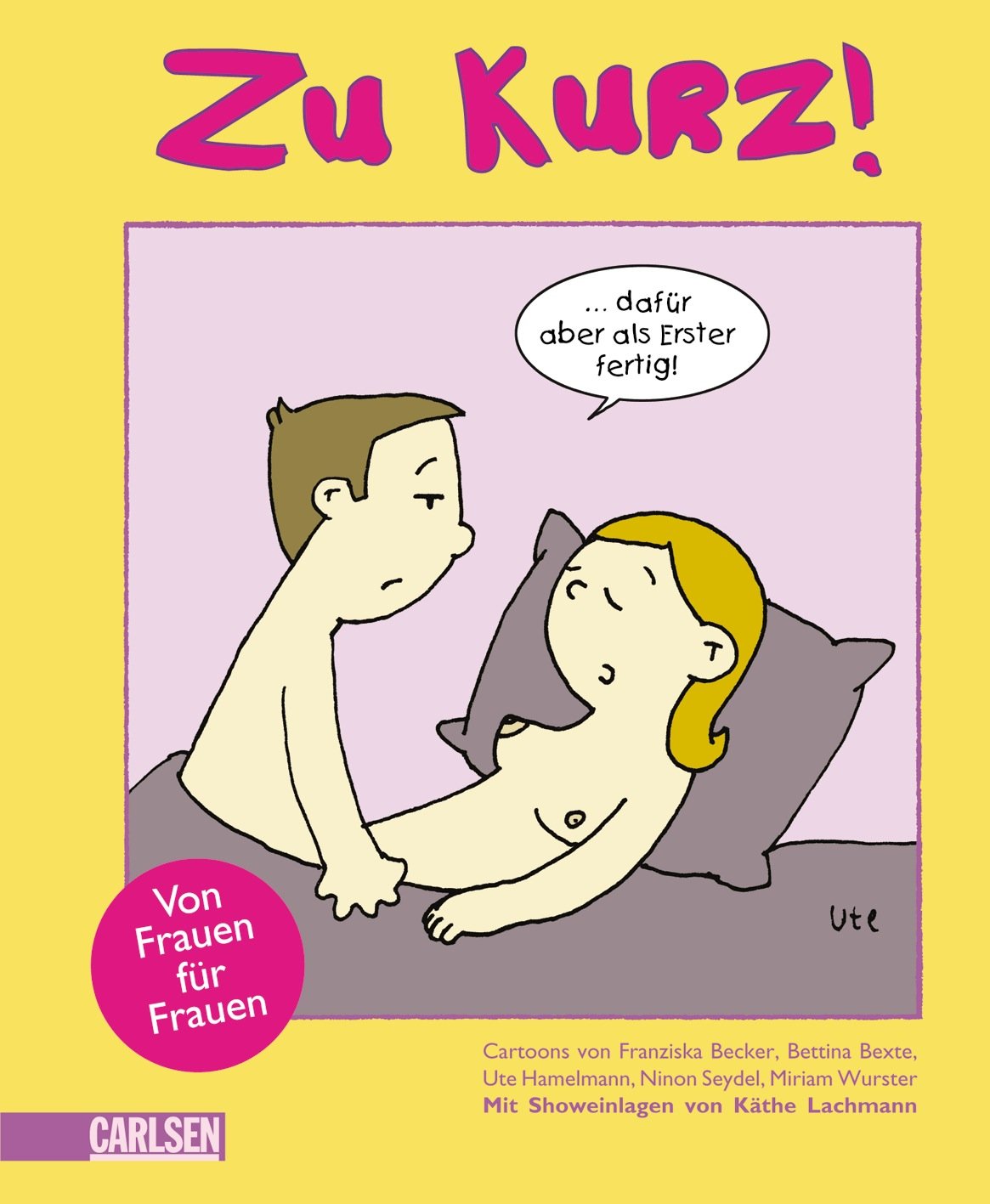 Zu kurz! ... dafür aber als Erster fertig! Cartoons