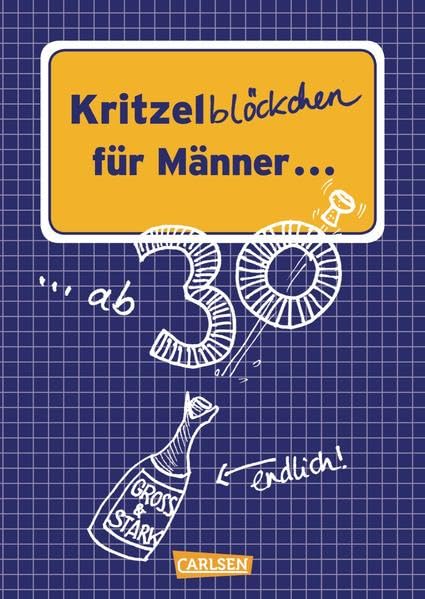 VE 5 Kritzelblöckchen für Männer ab 30 Lifestyle