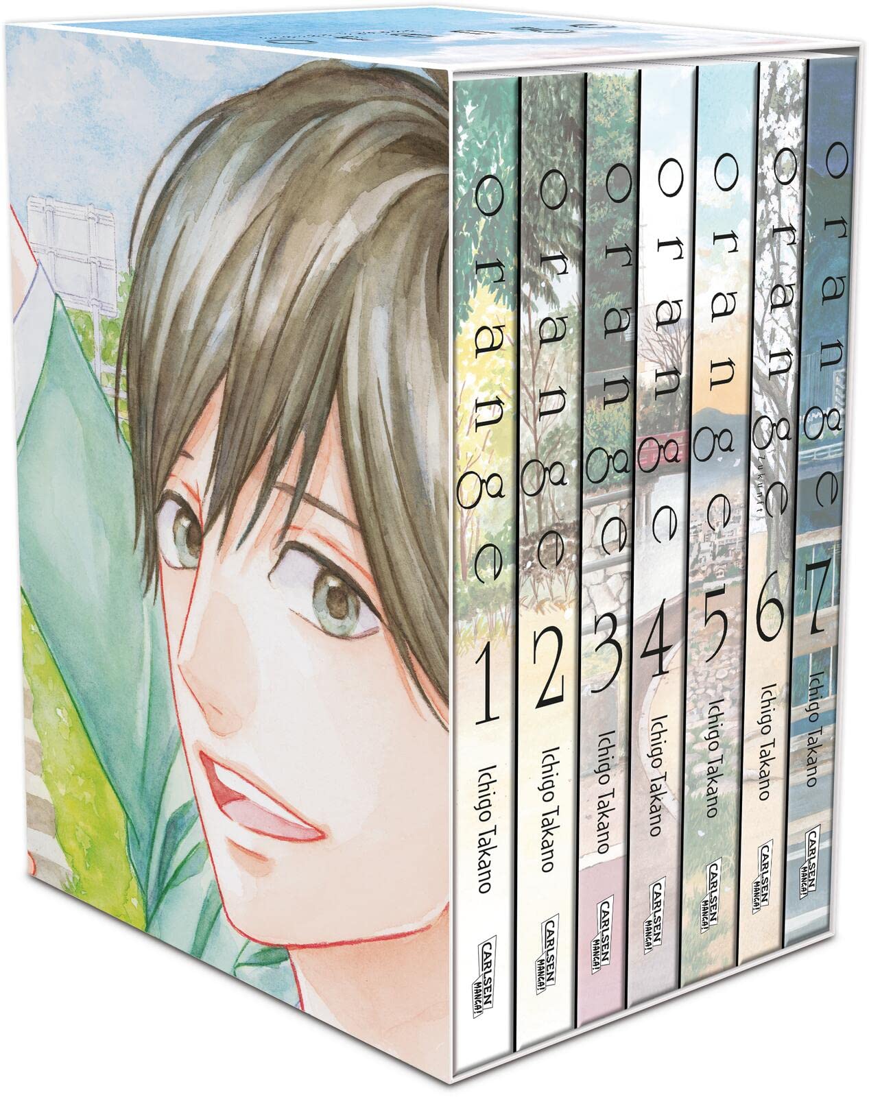Orange, Bände 1-7 im Sammelschuber mit Extras: Die komplette Mystery-Romance-Manga-Serie über warnende Briefe aus der Zukunft – inklusive Abschlussband Contemporary literature Books