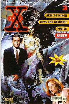Akte X Heft 08. Raben. Presseausgabe. Akte X- Lexikon, News und Gerüchte, Poster Manga