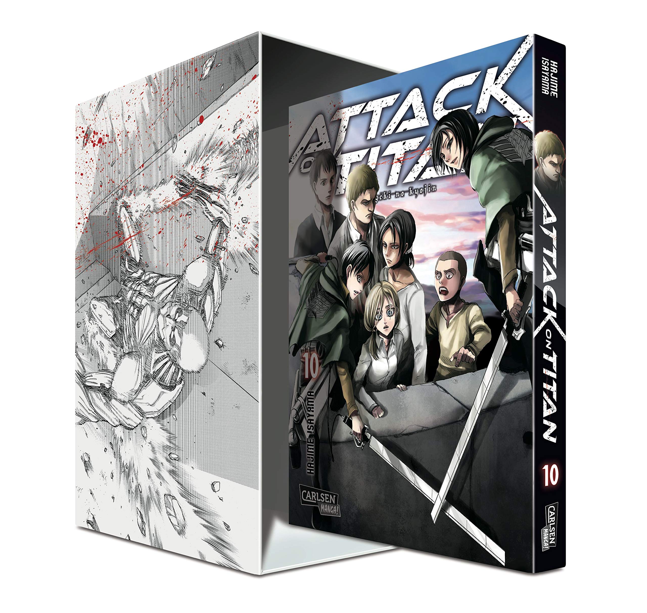 Isayama, H: Attack on Titan 10 im Sammelschuber mit Ex book