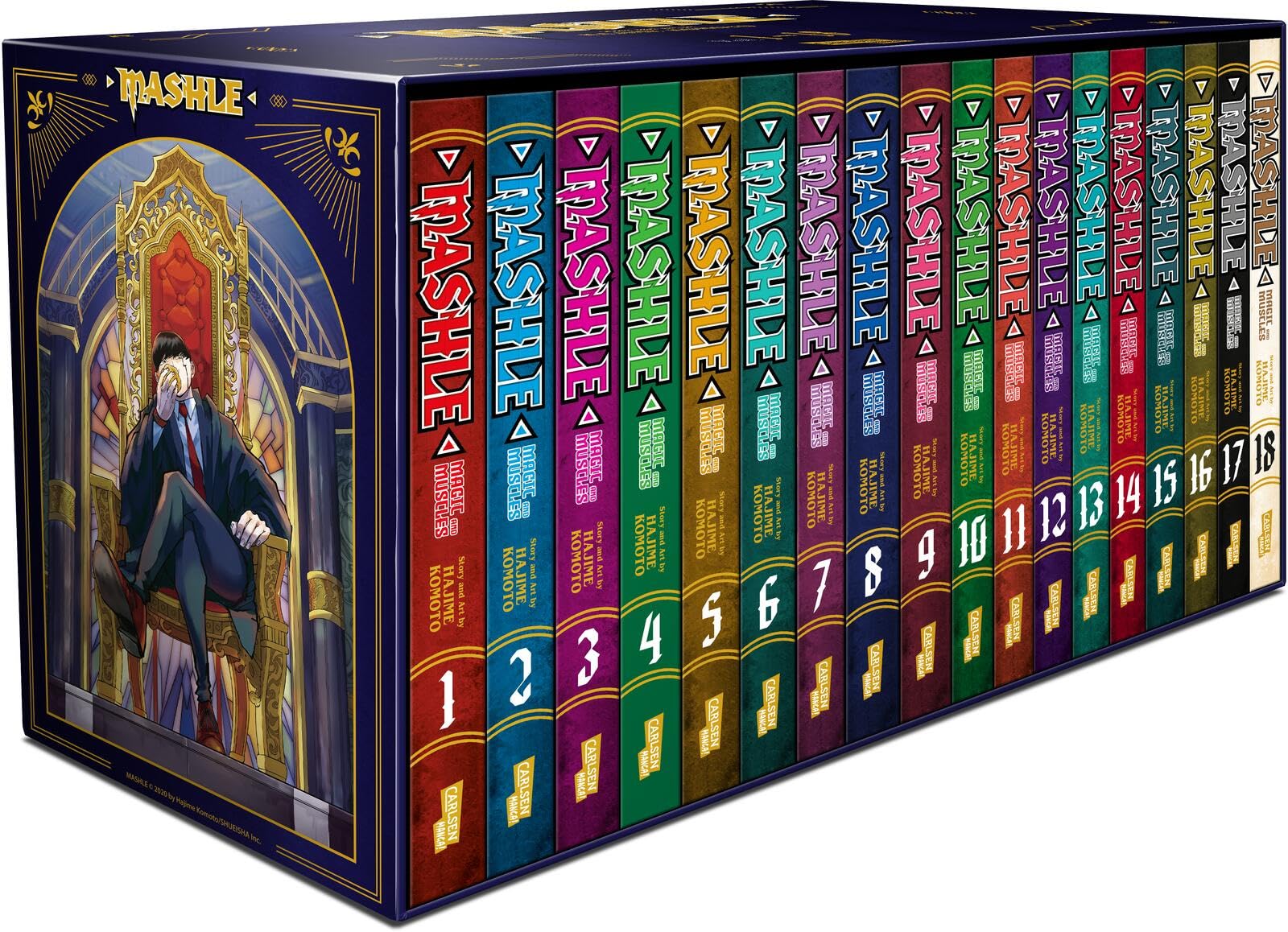 Mashle: Magic and Muscles Sammelschuber (inklusive Band 1-18) Manga