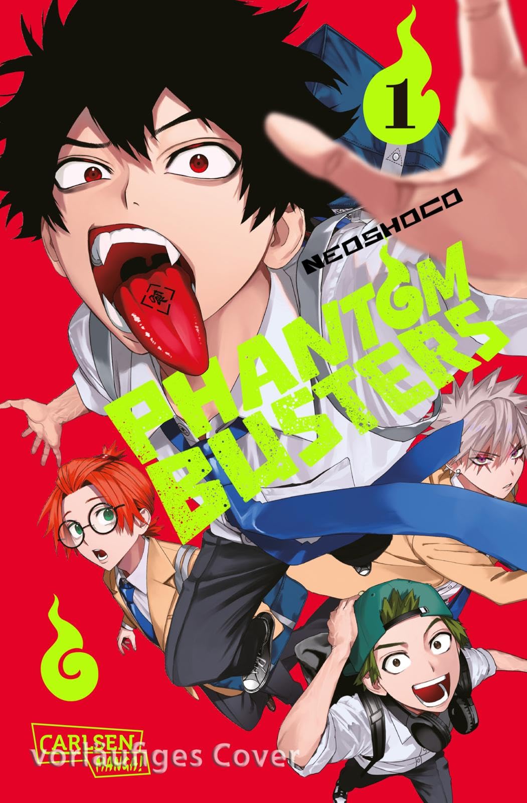Phantom Busters 1: lustiger und actionreicher Manga über vier geisterjagende Highschool-Schüler Horror & Mystery