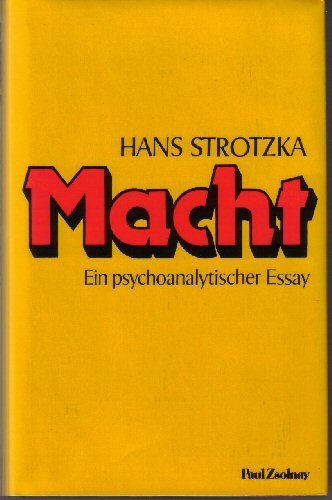 Product Image: Macht: Ein psychoanalytischer Essay