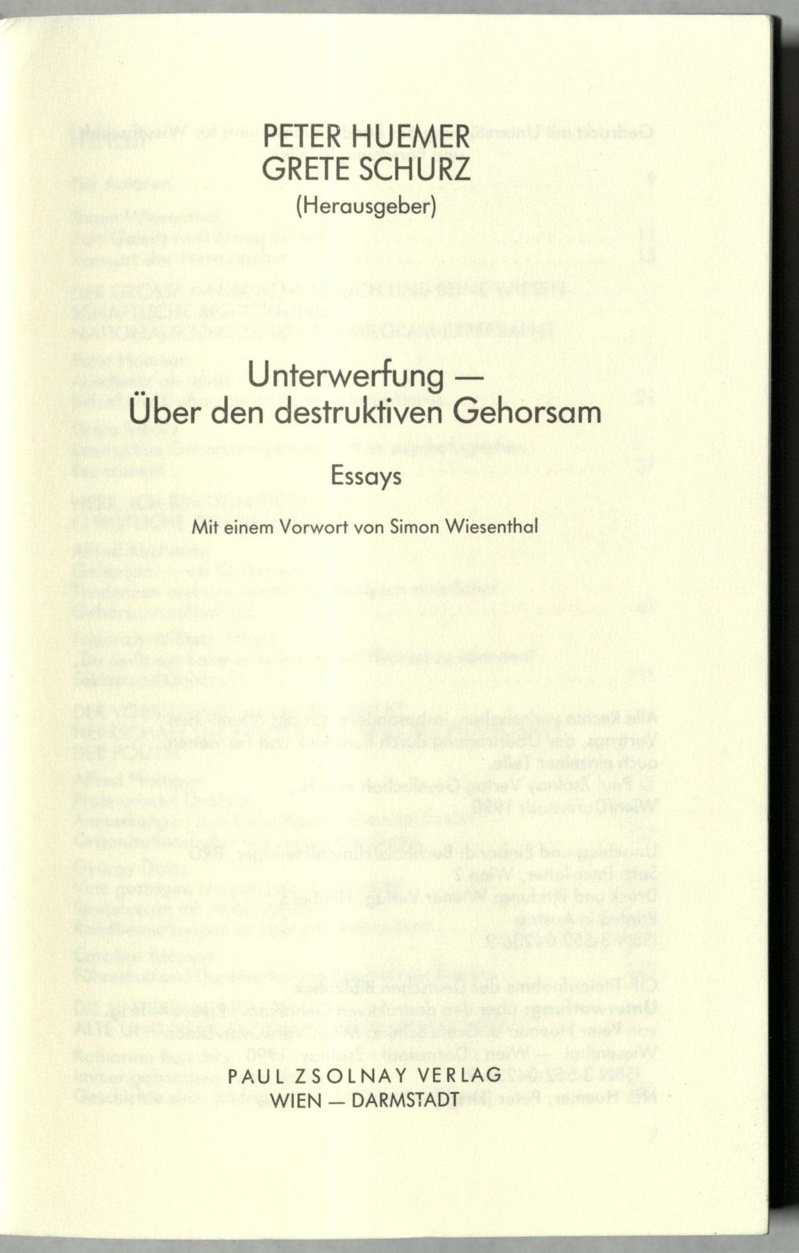 Unterwerfung - Über den destruktiven Gehorsam Social Sciences